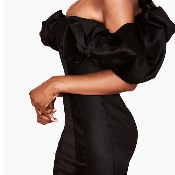 House of CB - Off the Shoulder Mini Dress - Black, Small - Picture 5 of 11